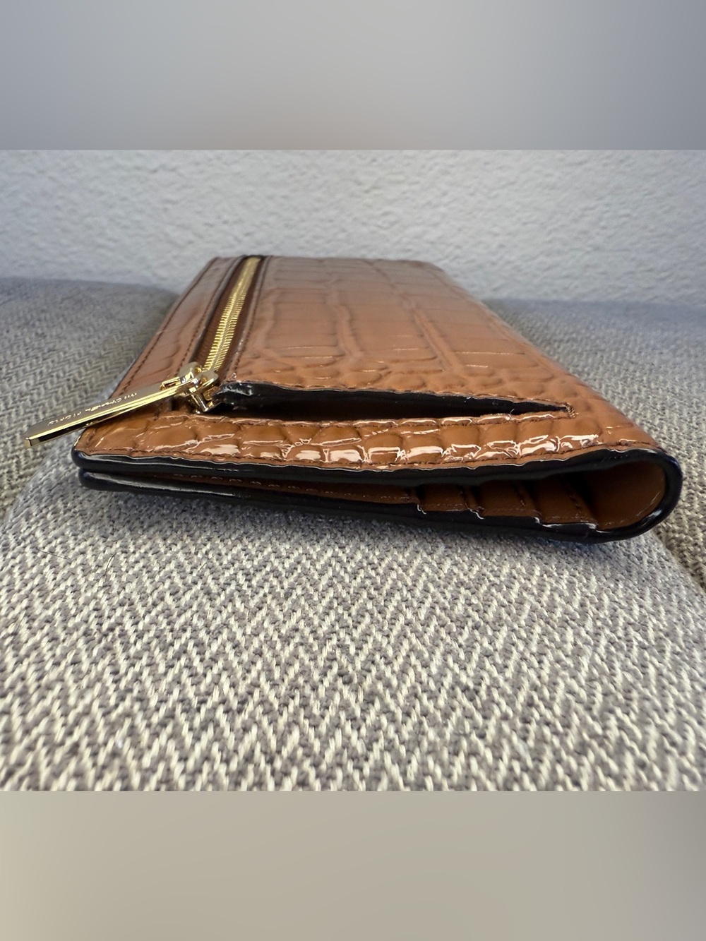 Michael Kors Brown Crocodile Embossed Wallet - Picture 4 of 15